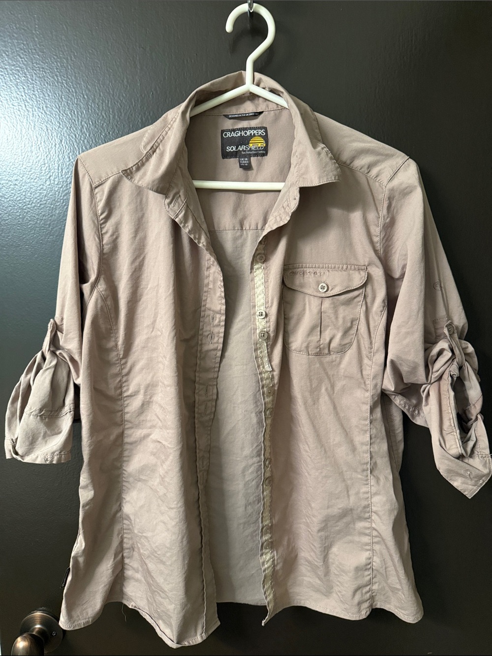 Craghoppers Lightweight Taupe Utility Shirt Jacket